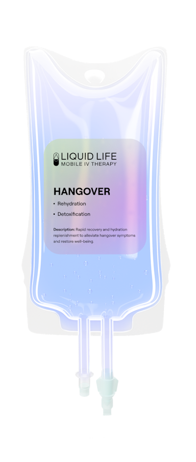 Restore and recover from hangover symptoms.